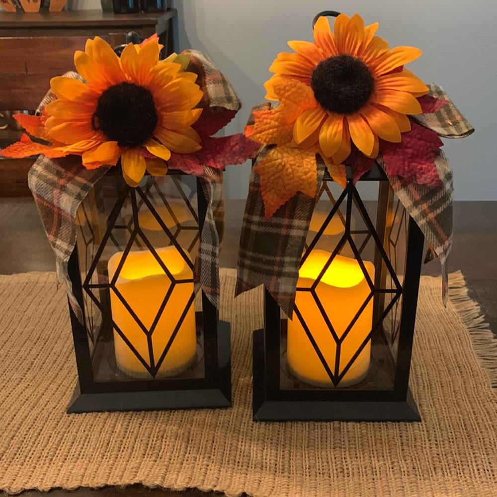 Set of 2 Fall Lanterns